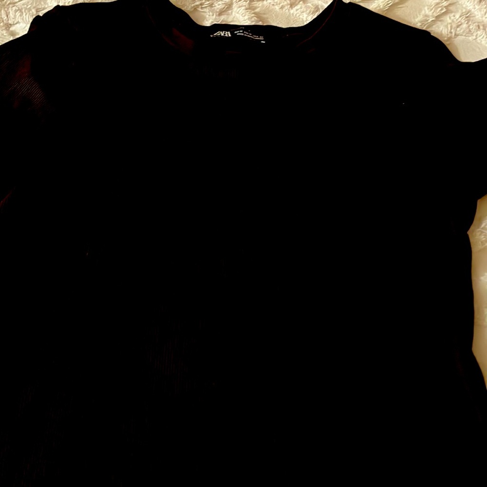 Zara black tee shirt
